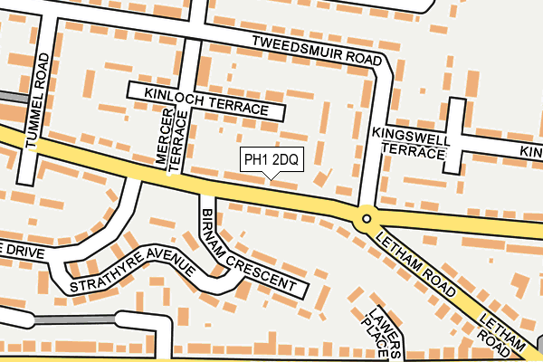 PH1 2DQ map - OS OpenMap – Local (Ordnance Survey) PH1 2DQ map - OS OpenMap – Local (Ordnance Survey)