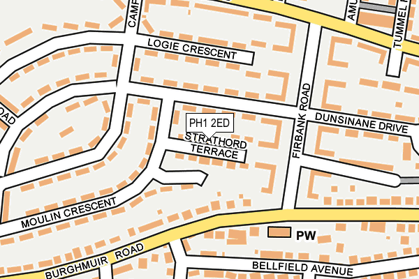 PH1 2ED map - OS OpenMap – Local (Ordnance Survey) PH1 2ED map - OS OpenMap – Local (Ordnance Survey)