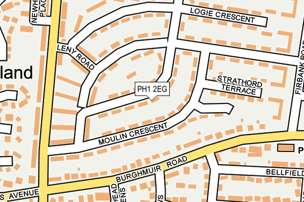 PH1 2EG map - OS OpenMap – Local (Ordnance Survey) PH1 2EG map - OS OpenMap – Local (Ordnance Survey)