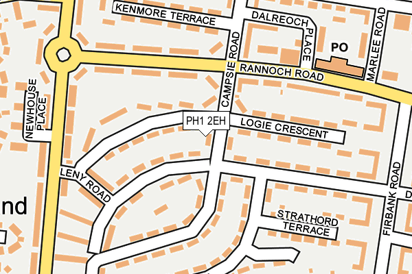 PH1 2EH map - OS OpenMap – Local (Ordnance Survey) PH1 2EH map - OS OpenMap – Local (Ordnance Survey)