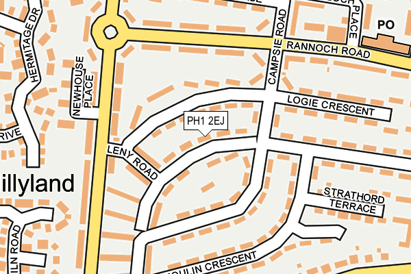 PH1 2EJ map - OS OpenMap – Local (Ordnance Survey) PH1 2EJ map - OS OpenMap – Local (Ordnance Survey)