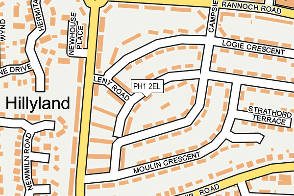 PH1 2EL map - OS OpenMap – Local (Ordnance Survey) PH1 2EL map - OS OpenMap – Local (Ordnance Survey)