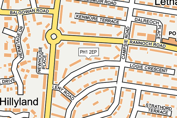 PH1 2EP map - OS OpenMap – Local (Ordnance Survey) PH1 2EP map - OS OpenMap – Local (Ordnance Survey)