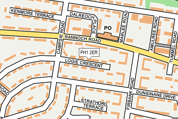PH1 2ER map - OS OpenMap – Local (Ordnance Survey) PH1 2ER map - OS OpenMap – Local (Ordnance Survey)