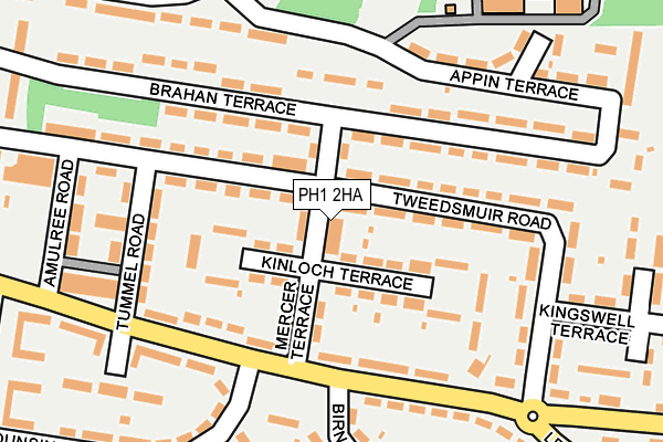 PH1 2HA map - OS OpenMap – Local (Ordnance Survey) PH1 2HA map - OS OpenMap – Local (Ordnance Survey)