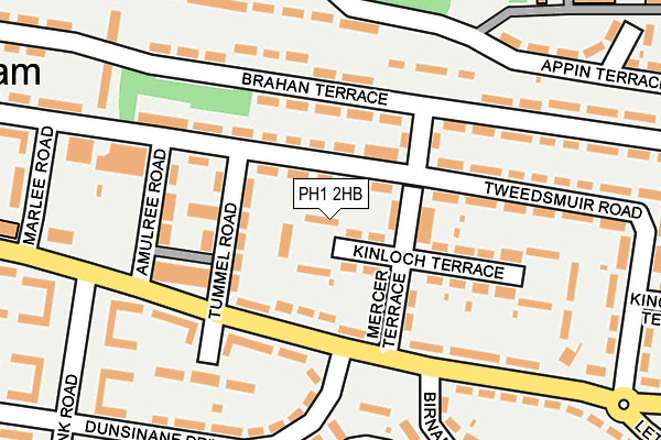 PH1 2HB map - OS OpenMap – Local (Ordnance Survey) PH1 2HB map - OS OpenMap – Local (Ordnance Survey)