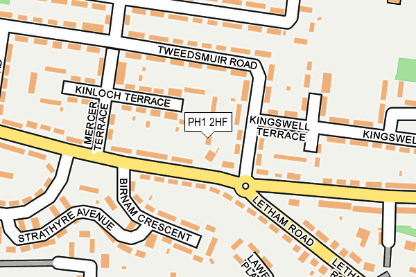 PH1 2HF map - OS OpenMap – Local (Ordnance Survey) PH1 2HF map - OS OpenMap – Local (Ordnance Survey)