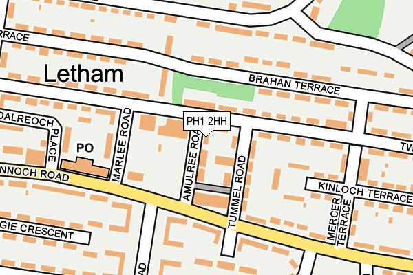 PH1 2HH map - OS OpenMap – Local (Ordnance Survey) PH1 2HH map - OS OpenMap – Local (Ordnance Survey)