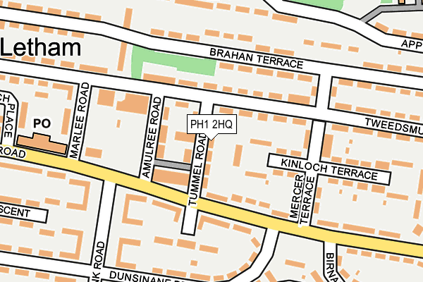 PH1 2HQ map - OS OpenMap – Local (Ordnance Survey) PH1 2HQ map - OS OpenMap – Local (Ordnance Survey)