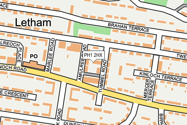 PH1 2HX map - OS OpenMap – Local (Ordnance Survey) PH1 2HX map - OS OpenMap – Local (Ordnance Survey)