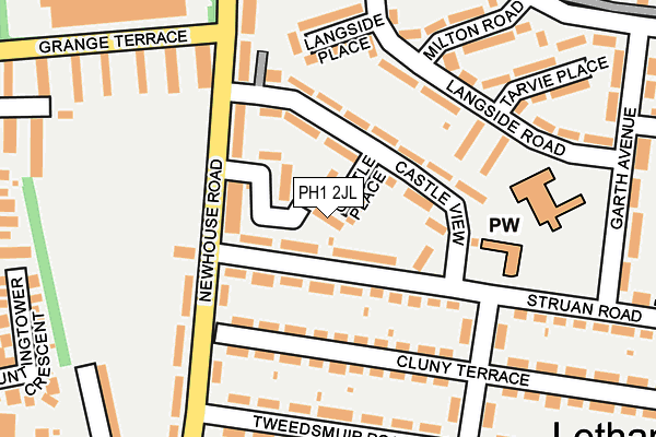 PH1 2JL map - OS OpenMap – Local (Ordnance Survey) PH1 2JL map - OS OpenMap – Local (Ordnance Survey)