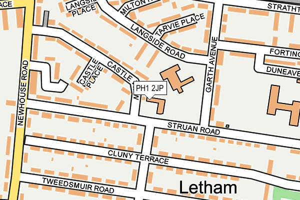 PH1 2JP map - OS OpenMap – Local (Ordnance Survey) PH1 2JP map - OS OpenMap – Local (Ordnance Survey)