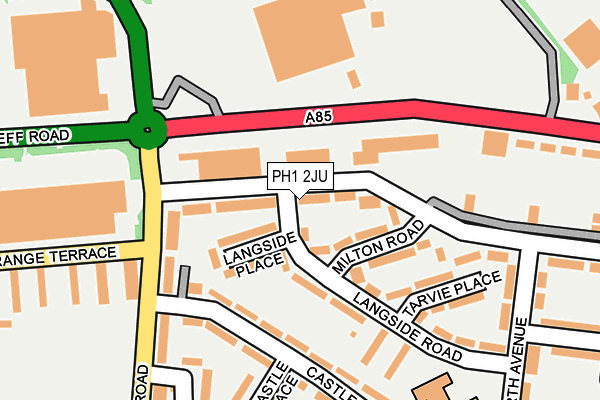 PH1 2JU map - OS OpenMap – Local (Ordnance Survey) PH1 2JU map - OS OpenMap – Local (Ordnance Survey)