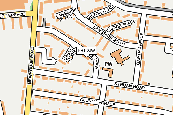 PH1 2JW map - OS OpenMap – Local (Ordnance Survey) PH1 2JW map - OS OpenMap – Local (Ordnance Survey)
