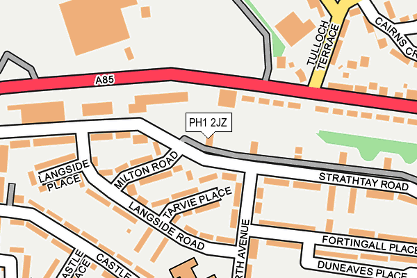 PH1 2JZ map - OS OpenMap – Local (Ordnance Survey) PH1 2JZ map - OS OpenMap – Local (Ordnance Survey)