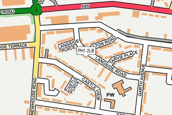 PH1 2LB map - OS OpenMap – Local (Ordnance Survey) PH1 2LB map - OS OpenMap – Local (Ordnance Survey)