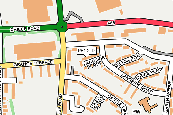 PH1 2LD map - OS OpenMap – Local (Ordnance Survey) PH1 2LD map - OS OpenMap – Local (Ordnance Survey)