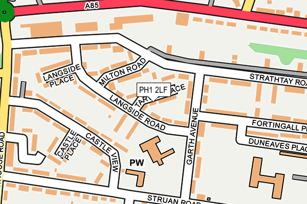 PH1 2LF map - OS OpenMap – Local (Ordnance Survey) PH1 2LF map - OS OpenMap – Local (Ordnance Survey)
