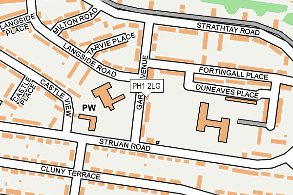 PH1 2LG map - OS OpenMap – Local (Ordnance Survey) PH1 2LG map - OS OpenMap – Local (Ordnance Survey)