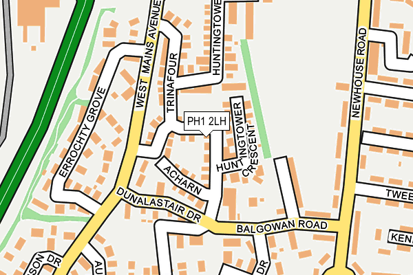 PH1 2LH map - OS OpenMap – Local (Ordnance Survey) PH1 2LH map - OS OpenMap – Local (Ordnance Survey)