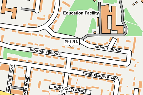 PH1 2LN map - OS OpenMap – Local (Ordnance Survey)