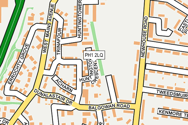 PH1 2LQ map - OS OpenMap – Local (Ordnance Survey) PH1 2LQ map - OS OpenMap – Local (Ordnance Survey)