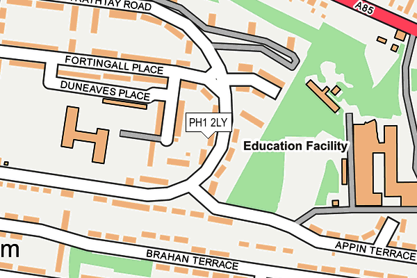 PH1 2LY map - OS OpenMap – Local (Ordnance Survey) PH1 2LY map - OS OpenMap – Local (Ordnance Survey)