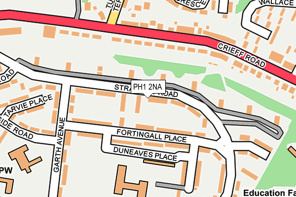 PH1 2NA map - OS OpenMap – Local (Ordnance Survey) PH1 2NA map - OS OpenMap – Local (Ordnance Survey)