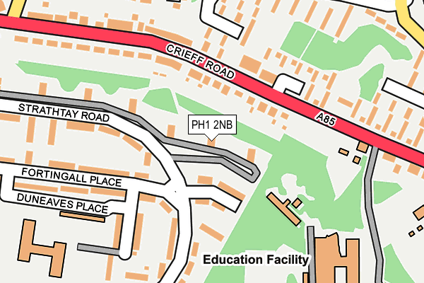 PH1 2NB map - OS OpenMap – Local (Ordnance Survey) PH1 2NB map - OS OpenMap – Local (Ordnance Survey)