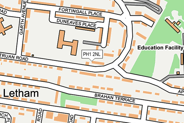 PH1 2NL map - OS OpenMap – Local (Ordnance Survey) PH1 2NL map - OS OpenMap – Local (Ordnance Survey)