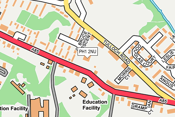 PH1 2NU map - OS OpenMap – Local (Ordnance Survey) PH1 2NU map - OS OpenMap – Local (Ordnance Survey)