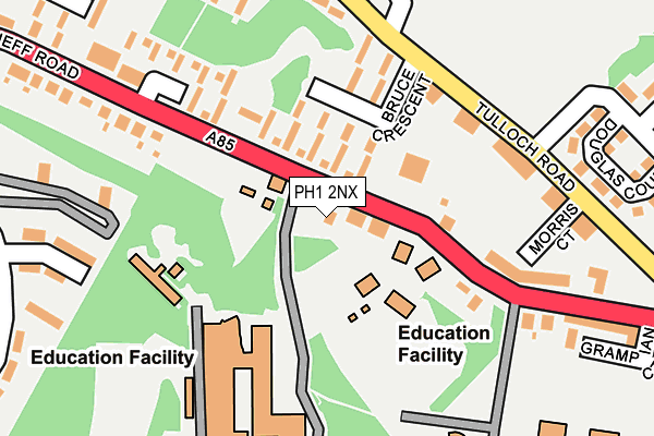 PH1 2NX map - OS OpenMap – Local (Ordnance Survey) PH1 2NX map - OS OpenMap – Local (Ordnance Survey)