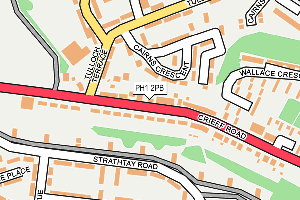 PH1 2PB map - OS OpenMap – Local (Ordnance Survey) PH1 2PB map - OS OpenMap – Local (Ordnance Survey)