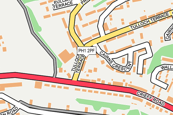 PH1 2PF map - OS OpenMap – Local (Ordnance Survey) PH1 2PF map - OS OpenMap – Local (Ordnance Survey)