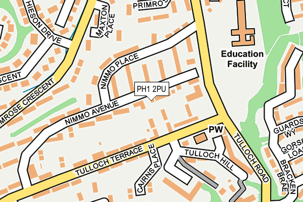 PH1 2PU map - OS OpenMap – Local (Ordnance Survey) PH1 2PU map - OS OpenMap – Local (Ordnance Survey)