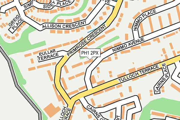 PH1 2PX map - OS OpenMap – Local (Ordnance Survey) PH1 2PX map - OS OpenMap – Local (Ordnance Survey)