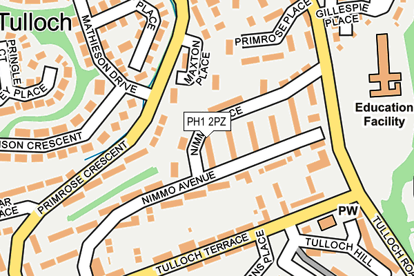 PH1 2PZ map - OS OpenMap – Local (Ordnance Survey) PH1 2PZ map - OS OpenMap – Local (Ordnance Survey)