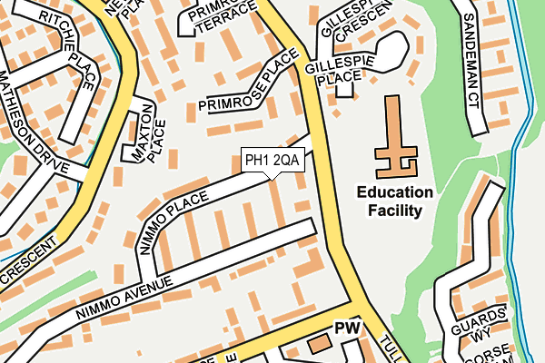 PH1 2QA map - OS OpenMap – Local (Ordnance Survey) PH1 2QA map - OS OpenMap – Local (Ordnance Survey)