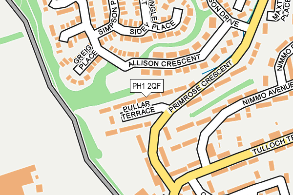 PH1 2QF map - OS OpenMap – Local (Ordnance Survey) PH1 2QF map - OS OpenMap – Local (Ordnance Survey)