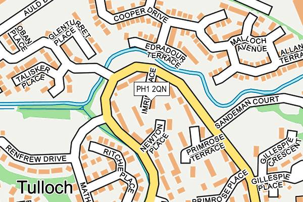 PH1 2QN map - OS OpenMap – Local (Ordnance Survey) PH1 2QN map - OS OpenMap – Local (Ordnance Survey)