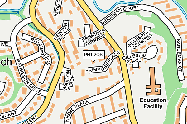 PH1 2QS map - OS OpenMap – Local (Ordnance Survey) PH1 2QS map - OS OpenMap – Local (Ordnance Survey)