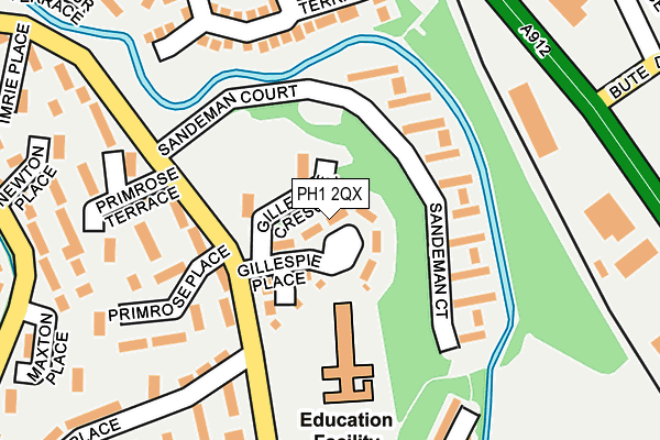 PH1 2QX map - OS OpenMap – Local (Ordnance Survey) PH1 2QX map - OS OpenMap – Local (Ordnance Survey)