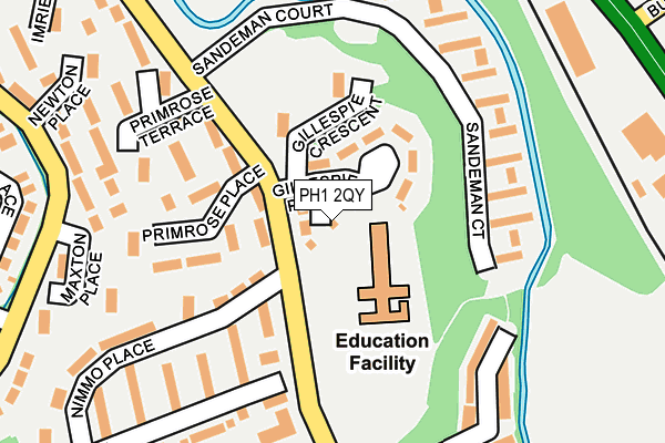 PH1 2QY map - OS OpenMap – Local (Ordnance Survey) PH1 2QY map - OS OpenMap – Local (Ordnance Survey)
