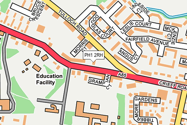 PH1 2RH map - OS OpenMap – Local (Ordnance Survey) PH1 2RH map - OS OpenMap – Local (Ordnance Survey)