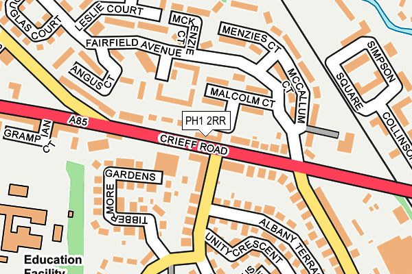 PH1 2RR map - OS OpenMap – Local (Ordnance Survey) PH1 2RR map - OS OpenMap – Local (Ordnance Survey)