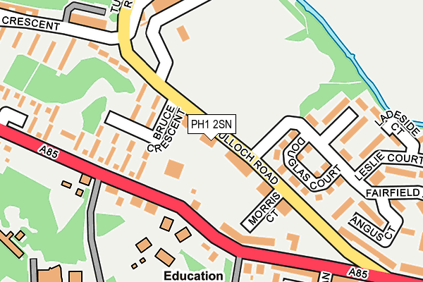 PH1 2SN map - OS OpenMap – Local (Ordnance Survey) PH1 2SN map - OS OpenMap – Local (Ordnance Survey)