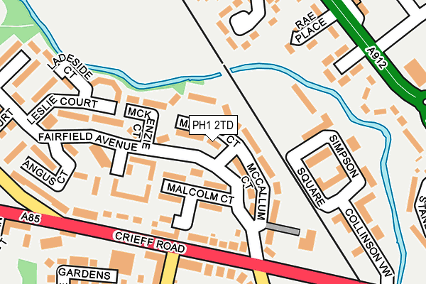 PH1 2TD map - OS OpenMap – Local (Ordnance Survey) PH1 2TD map - OS OpenMap – Local (Ordnance Survey)