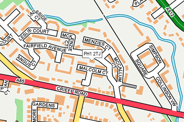 PH1 2TJ map - OS OpenMap – Local (Ordnance Survey) PH1 2TJ map - OS OpenMap – Local (Ordnance Survey)