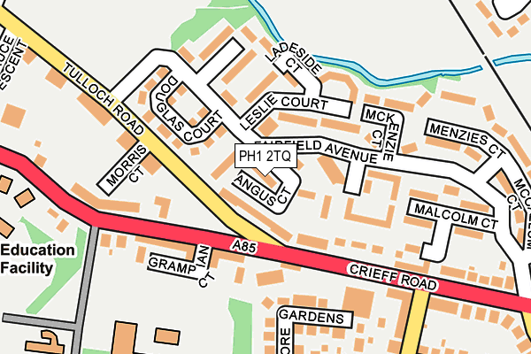 PH1 2TQ map - OS OpenMap – Local (Ordnance Survey)