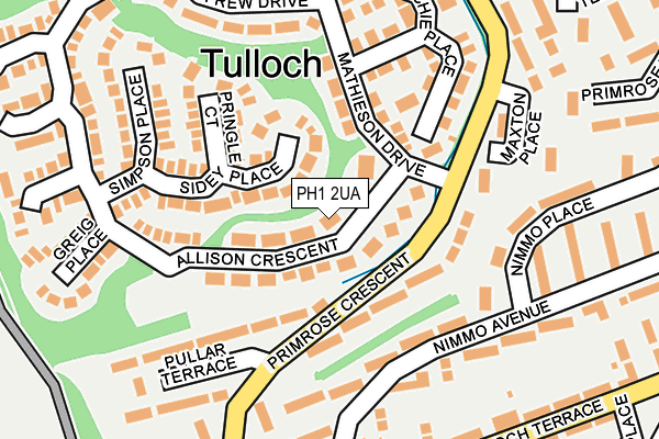 PH1 2UA map - OS OpenMap – Local (Ordnance Survey) PH1 2UA map - OS OpenMap – Local (Ordnance Survey)
